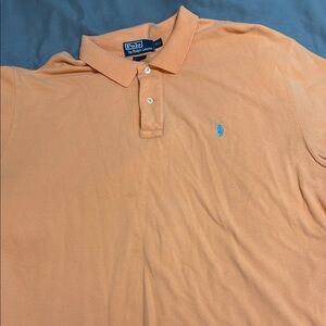 Polo by Ralph Lauren Men's Peach Polo Shirt